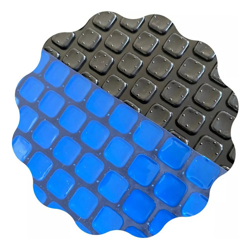 Capa Térmica Piscina 5x3 300 Micras Proteção Uv Black/blue