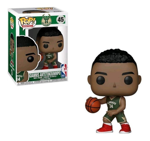 Funko Pop Nba Milwaukee Bucks Giannis Antetokounmpo 45