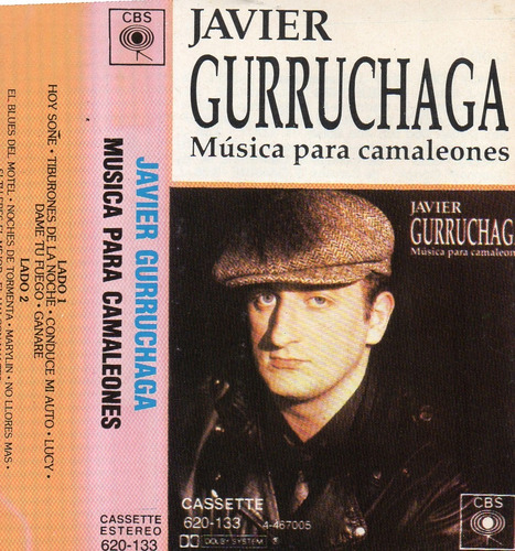 Cassette Javier Gurruchaga Musica Para Camaleones Estándar