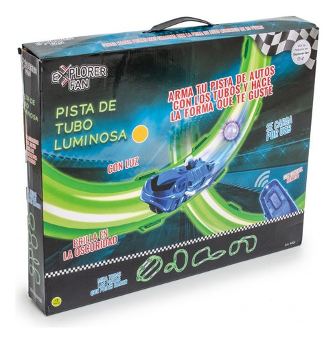 Pista Luminosa Explorer Fan 20 Pzs Con Remoto Casa Valente