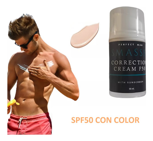 Protector Solar F50 Color Piel P/ Hombres Máxima Protección
