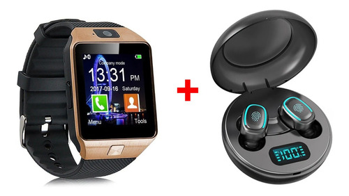 Audífonos Inalámbricos Dz09 Smartwatch + A10