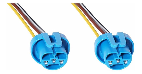 Par Conector Chicote 3 Vias Soquete Lampada Hb5 - 2pç