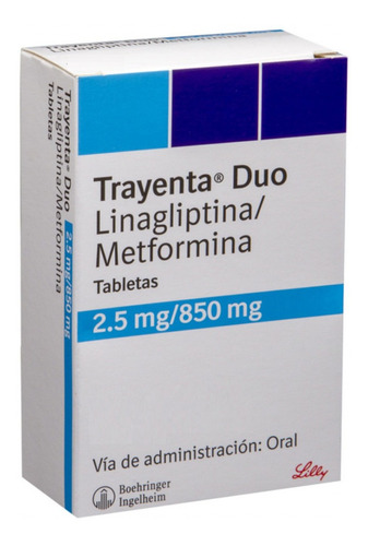 Trayenta® Duo 2.5mg/850mg X 60 Comprimidos
