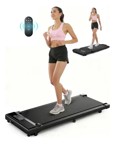 Esteira Elétrica Silenciosa Para Caminhada Residencial 6km/h Com Controle Remoto Inclinação Ajustável Rmira Fitness Sp1001 Preto 127/220v