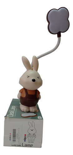 Lampara Led Escritorio Usb Recargable Para Niños Conejo