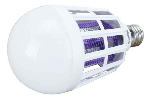 Lámpara Led Sanelec Mata Insectos 15w Luz Fría Base E27