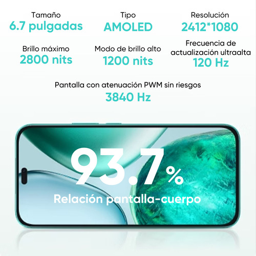 Honor X8C 4g Sí 256 GB 8 GB 5000mah 6.7'' 120hz Verde