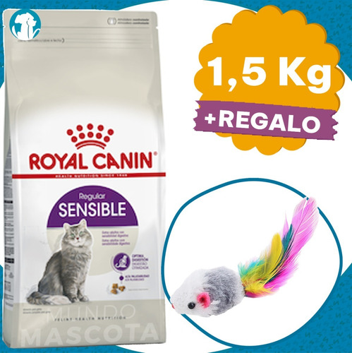 Alimento Royal Canin Gato Adulto Sensible 1,5 Kg + Regalo