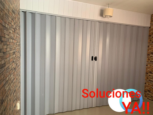 Puerta Plegable Pvc Cierre Central Fabrico A Medida 2.8x2.1