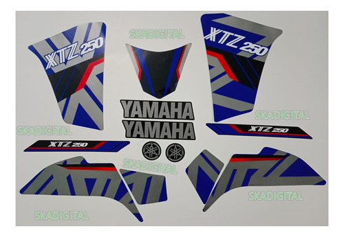 Kit Completo De Calcomanías Xtz 250 2023