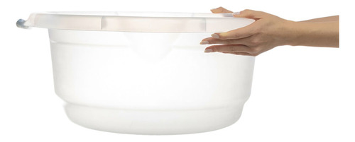 Bacia Plástica Transparente 27,5l Hydrus Sanremo