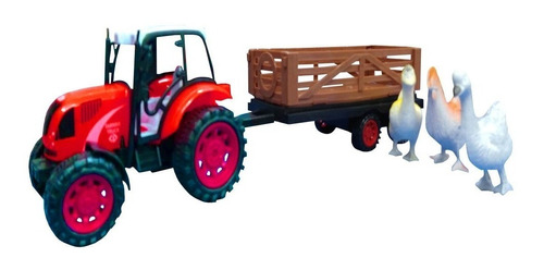 Vehiculo Carrito Tractor Granja Con Animales 28837