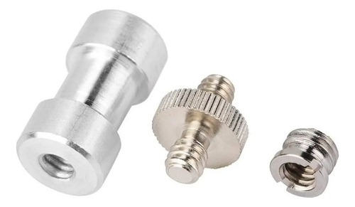 Kit 3 Adaptadores Tornillos Hembra Macho 1/4 Y 3/8