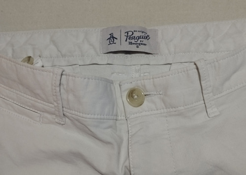 Bermuda Walkshort Penguin Talla 32 Color Blanco (Usado)