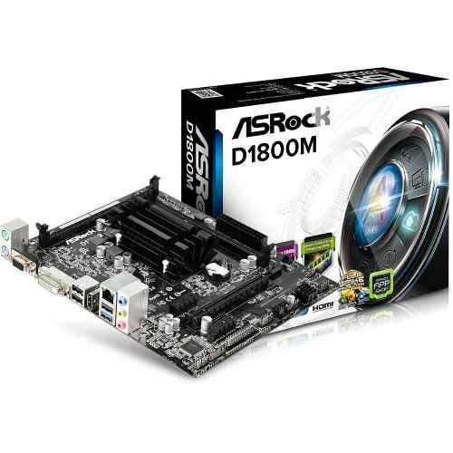 Combo Intel Dual Core J1800 + Asrock D1800m Nuevo Bagc