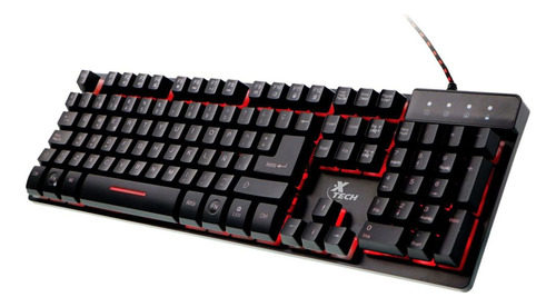 Teclado Gamer Xtech Xtk-520s, Retroiluminado 3c / Multimedia