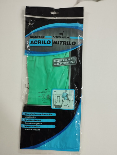 Guantes Vicuña Activo Nitrilo Verde Para Químicos Nuevos