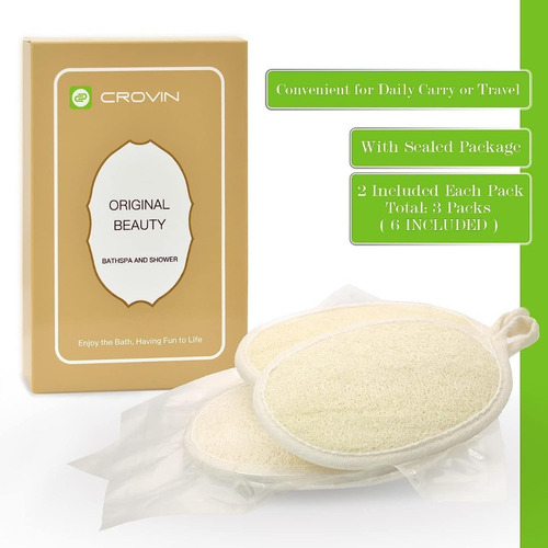 Imagen 5 de 8 de 6 Esponja Vegetal Luffa Exfoliante Natural Cuidado Corporal