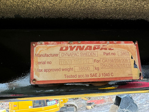 Vibrocompactador Dynapac Ca251 Año 2002