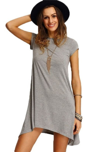 Vestido Casual Corto De Algodon