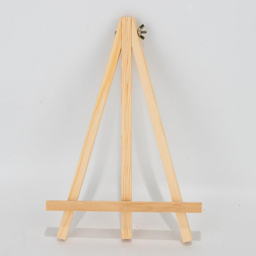 3 Unpainted Wood Table TriPod Easel Folded Canvas Photo