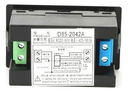 - D85-2042a Duplo Digital Display Ldc Voltímetro Amperímetro