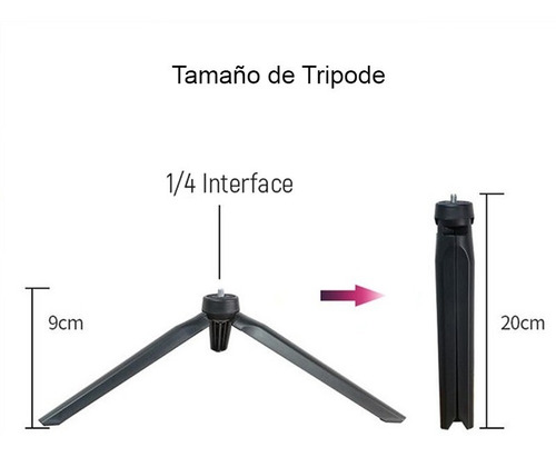 Aro De Luz Led Multicolor 26cm Control Remoto Mini Tripode