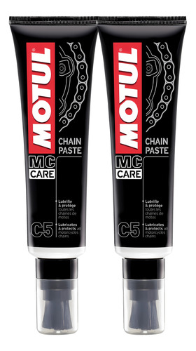 2 Motul C5  Lubricante Cadena En Crema Duradero Original X2 