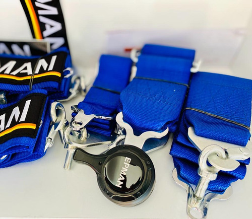 Imagen 2 de 7 de Cintos 5 Puntas Competicion Azul Camlock Epman Apert Rapida