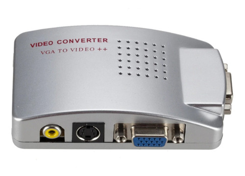 Imagen 1 de 4 de Conversor Adaptador Vga A Av Rca / Vga A Super Video