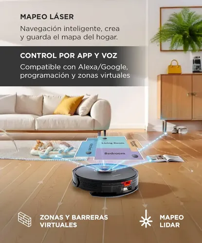 Aspiradora Robot Trapeadora Gadnic AspiRob Recargable Inteligente ...