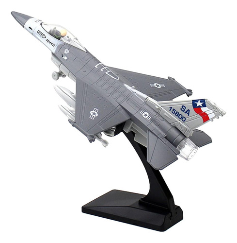 A Modelo De Avión De Aleación Fundido 1/100 F-16 Para