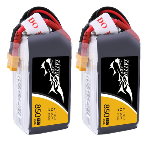 Tattu Paquete De Baterias Lipo De 14.8v 4s 75c 850mah Con En