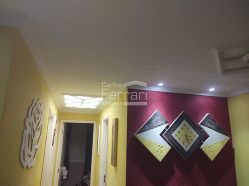 Imagem 12 de 15 de Apartamento A Venda, Parque Novo Mundo, Cond. Praças Das Américas, 03 Dormitórios, 01 Vaga, Varanda. - Cf32971
