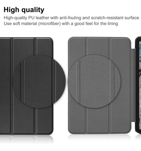 Imagen 7 de 10 de Carcasa De Cuero Para Tablet Nokia T20