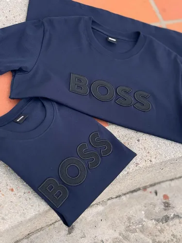 Camiseta Hugo Boss Cuello Redondo Logo Boss Hombre