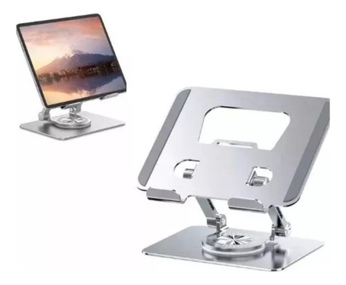 Suporte De Mesa 360° Para Notebook Tablet Dobrável Alumínio
