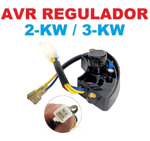 Avr Regulador De Voltaje 220uf/250v 2kw-3kw Planta De Luz