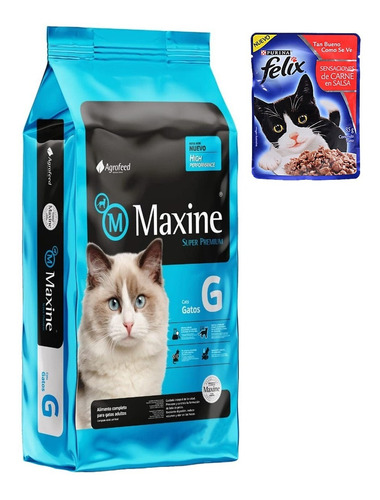 Alimento Maxine Gato Adulto 21 Kg + Regalo + Envío Gratis