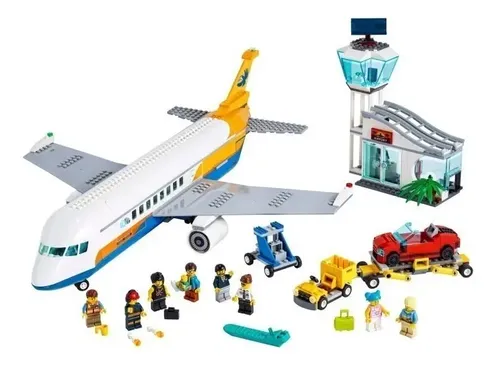 ● L&K● Lego City 60262 Aeroporto Avião De Passageiros | MercadoLivre