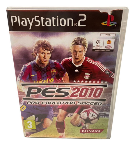 Pes 2010 Play 2 Com Capa E Pôster Ps2