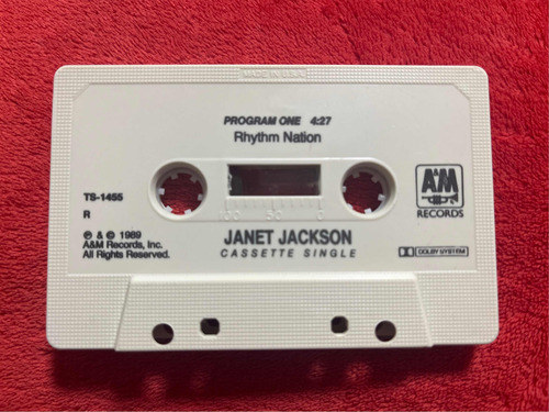 K7 Janet Jackson Rhythm Nation Single De Época Eua