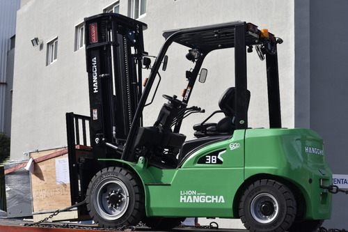 Montacargas Eléctrico Batería Litio 7,000 Lbs Hangcha Triple