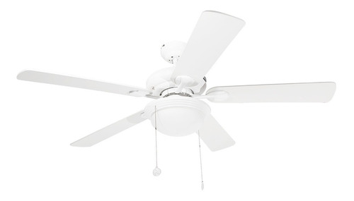 Ventilador De Techo 52 Clásico Blanco 5 Aspas 3 Velocidades Diámetro 132.08 cm