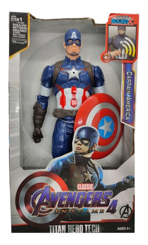 Figura Capitán América 30 Cm Avengers Juguete Niños