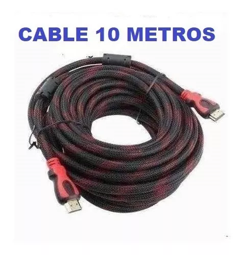 Cable Hdmi 10 Metros Mallado 1080p Full Hd Tv Doble Filtro