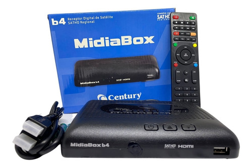 Receptor Midiabox B4 Hd Tv Century Midia Box Regional Sat