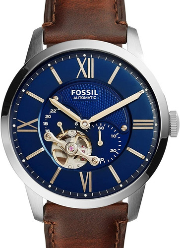 Relógio Fossil Masculino Automatico Couro Me3110
