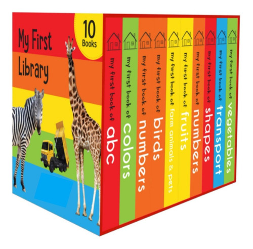 Mi 1ra Biblioteca N Inglés Infantil Estuche X10 Mini Libros